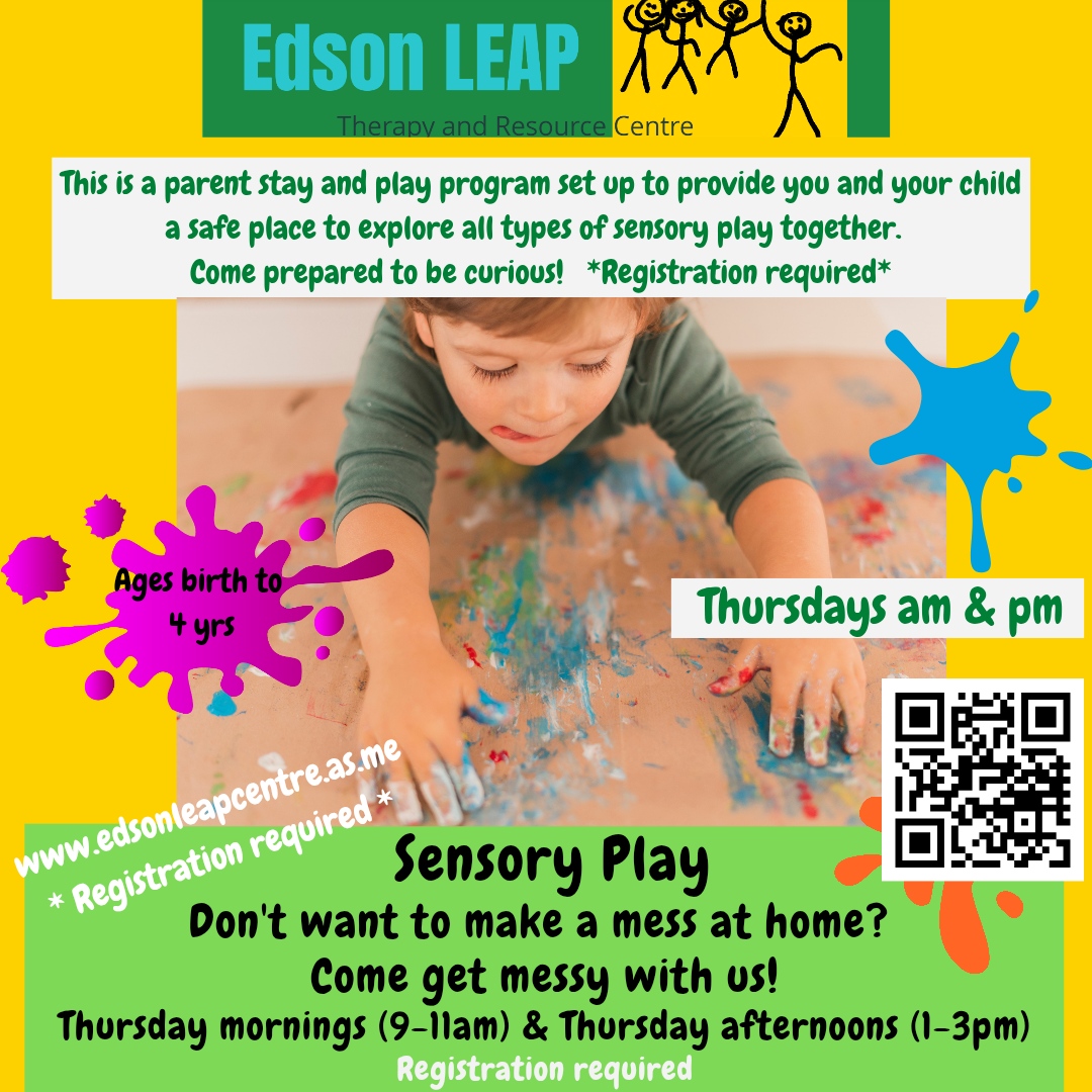 Sensory Play Thursdays (9-11am & 1-3pm)